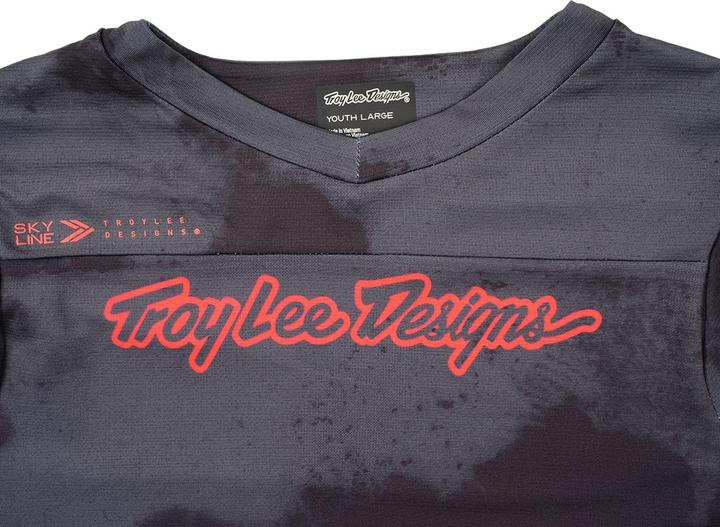 Actual product image Troy Lee Designs Skyline SS Jersey, Flared, carbon, youth XS (XS)