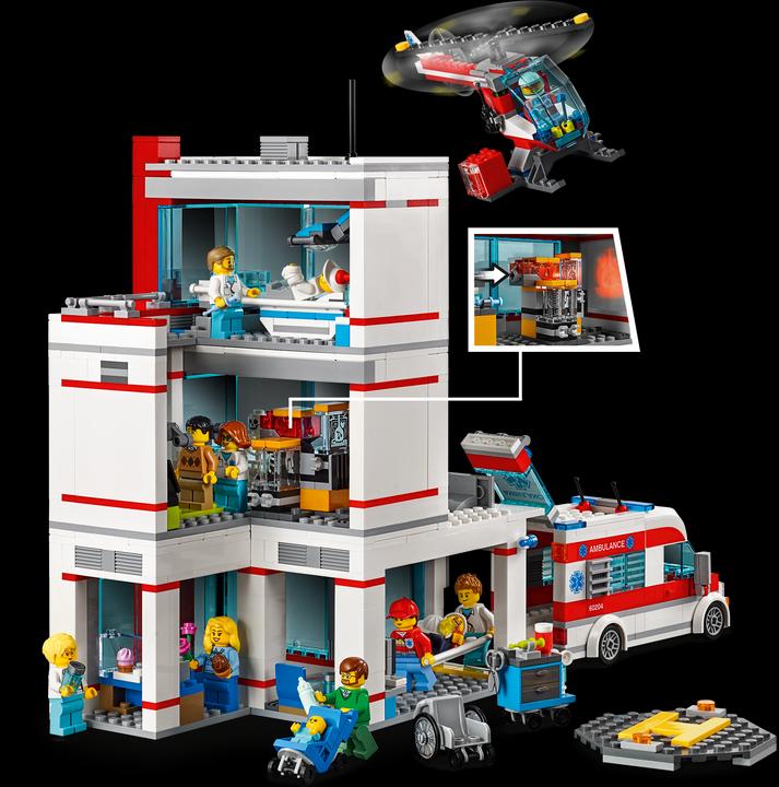 Actual product image LEGO Hospital (60204, LEGO City)