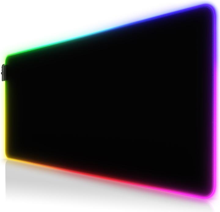 Immagine prodotto Titanwolf Tappetino per mouse da gioco, tappetino per mouse XL RGB 900 x 400 mm, migliora precisione e (XXL)