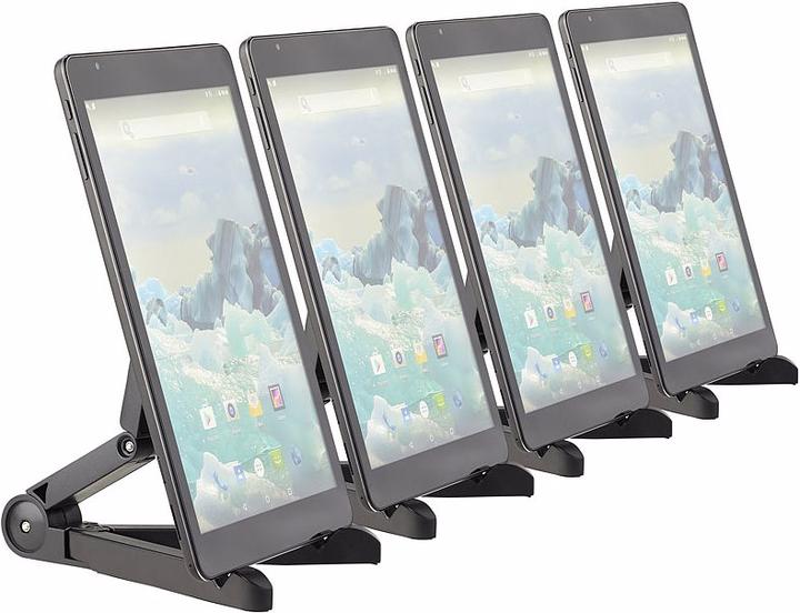 Image du produit Pearl Lot de 4 supports de tablette pliables pour iPad, tablette PC, lecteur de livre électronique