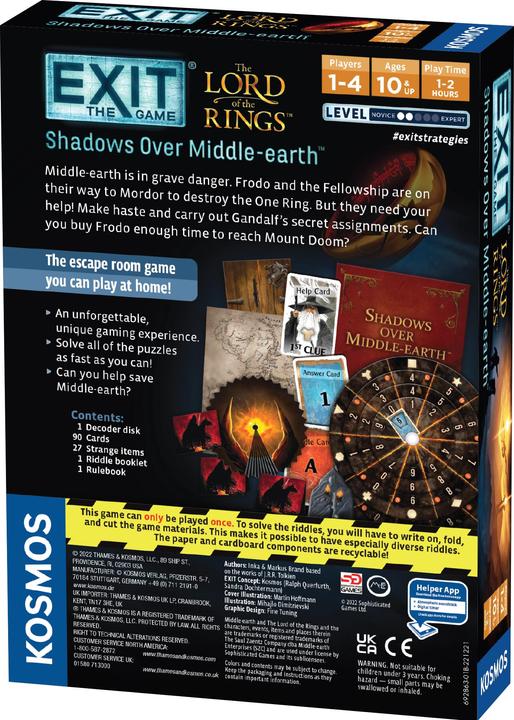 Actual product image Kosmos Exit: The Game - The Lord of the Rings: Shadows over Middle-earth (English)