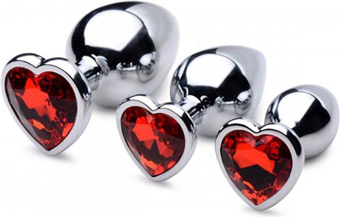 Immagine prodotto XR Brands Set di plug anali Heart Gem