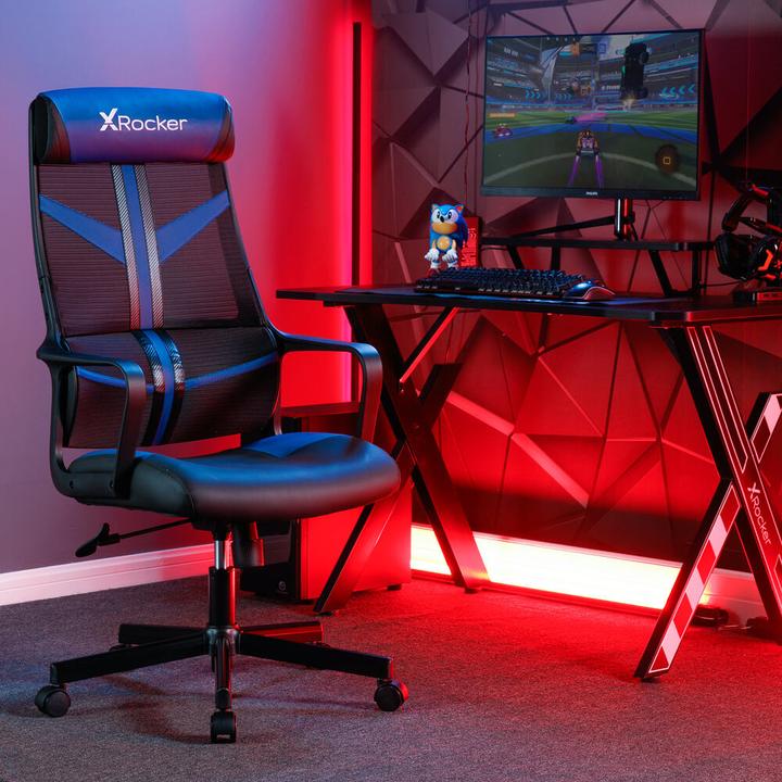 Actual product image X Rocker Chaise de jeu compacte Helix Bleu