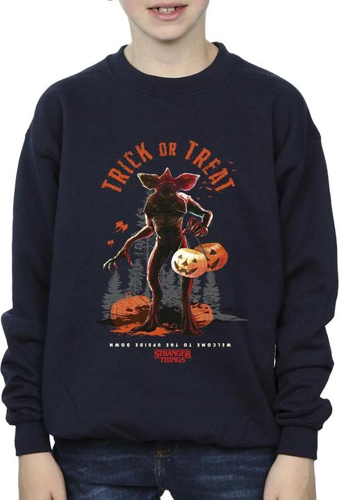 Actual product image Netflix Boys Stranger Things Trick Or Treat Demagorgon Sweatshirt (128)