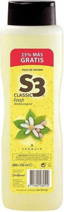 Produktbild S3 S-3 CLASSIC FRESH cologne 25% + 600 ml (Eau de cologne, 600 ml)