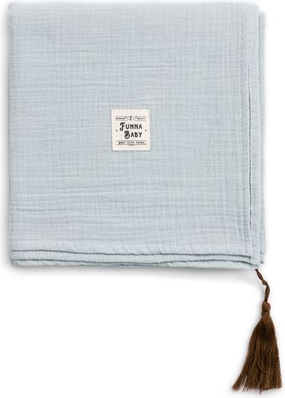 Produktbild Funnababy Musselin Moses-Korb-Textilien - Taube - Grau - 85 cm