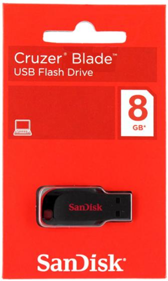 Actual product image SanDisk Cruzer Blade (8 GB, USB-A)