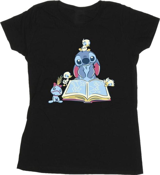 Immagine prodotto Disney Lilo & Stitch Reading A Book Maglietta Donna (L)