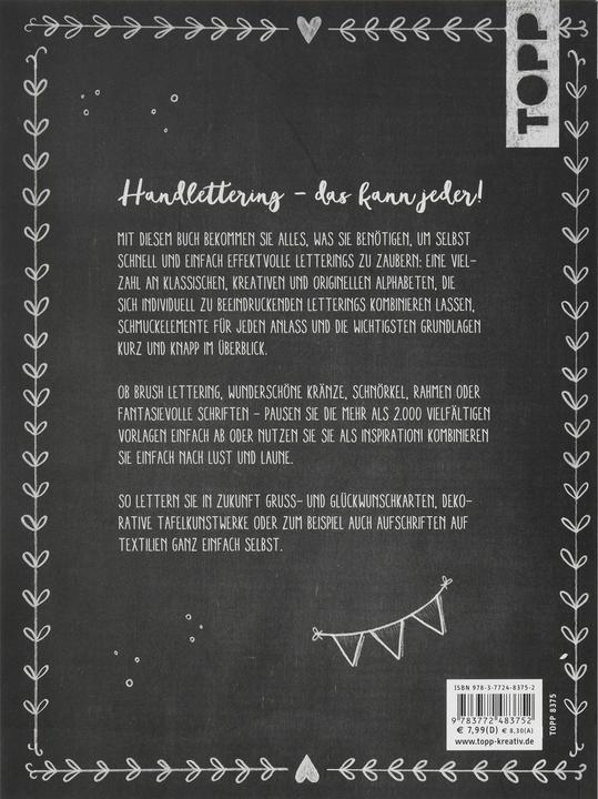 Actual product image Handlettering All you need. Die schönsten Alphabete und Schmuckelemente (German, cheeky publisher, 2019)