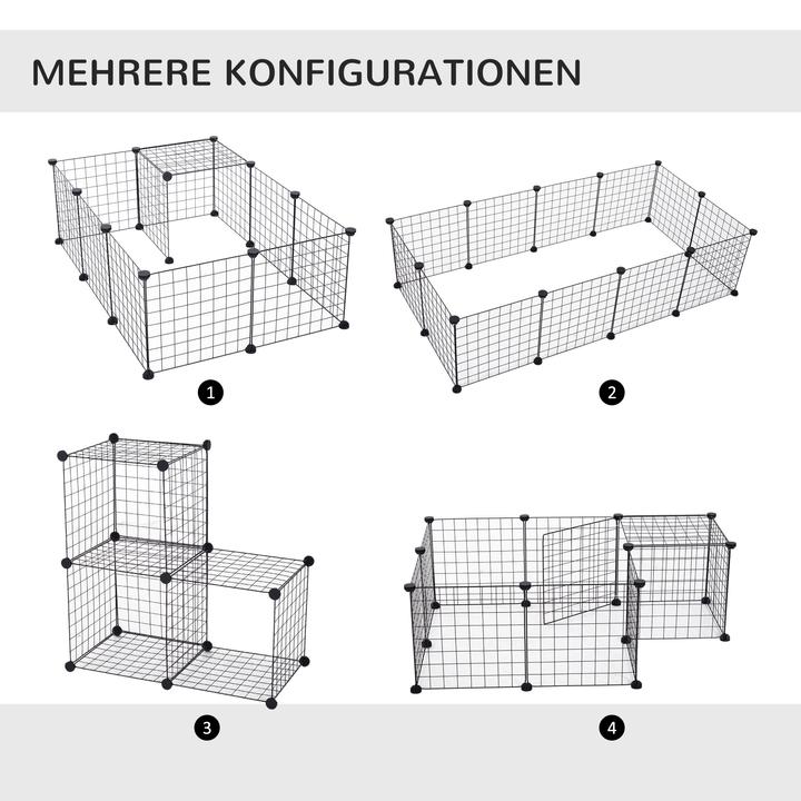 Image du produit PawHut Enclos extérieur avec grillage métallique
