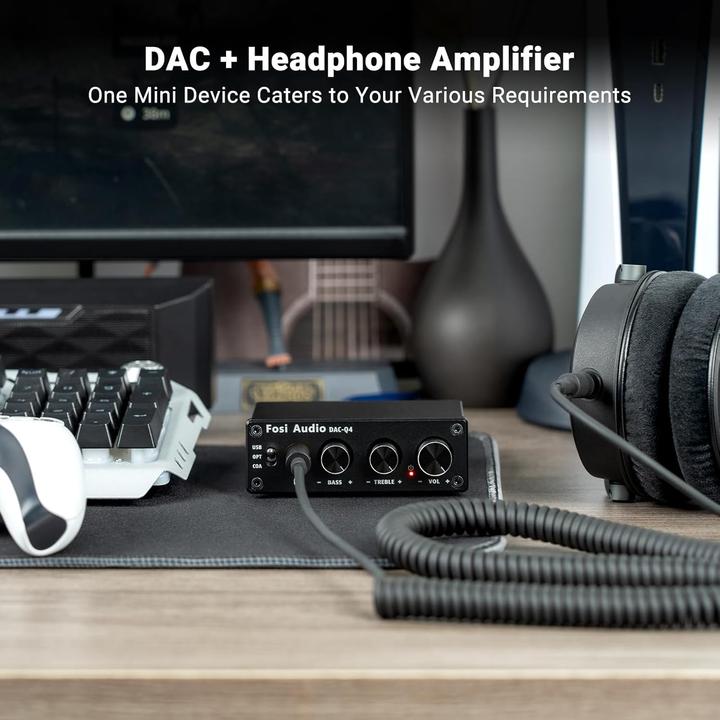 Immagine prodotto Fosi Audio Q4, 24-Bit/192 kHz DAC und Kopfhörerverstärker