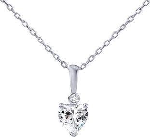Actual product image Silvego Aris Silver Heart Necklace with Brilliance Zirconia PRGPHP0001NW