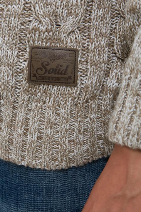 Immagine prodotto Solid Pankraz Maglione In Maglia Grossa Pullover Maglieria Da Donna Con Colletto Troyer In Cotone 10 (XXL)