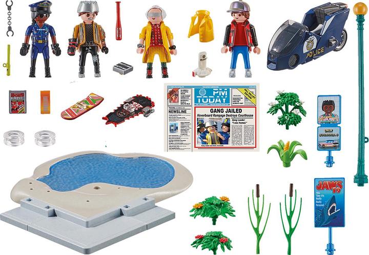 Actual product image Playmobil Back to the Future Part II Pursuit with Hoverboard (70634, Playmobil Back to the Future)