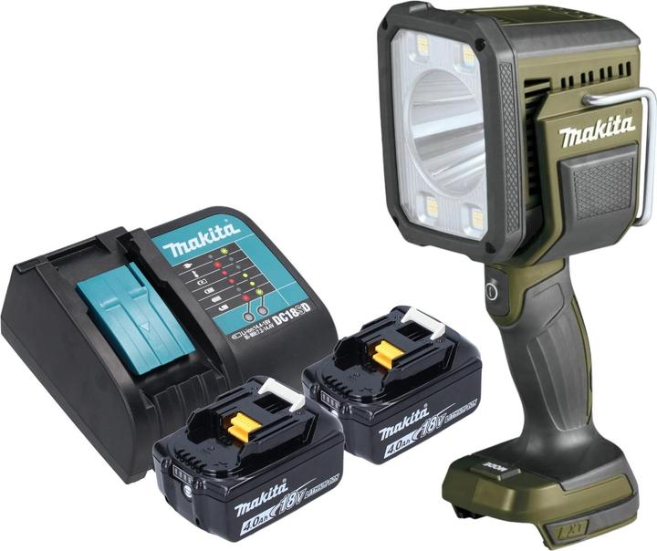 Produktbild Makita DML 812 SM Akku Handstrahler 18 V 1250 lm LED Olive Grün Outdoor Adventure Sonderedition + (1250 lm)