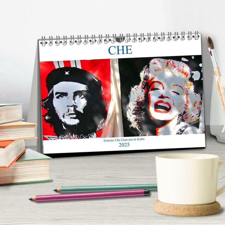 Produktbild CHE - Ernesto Che Guevara in Kuba (Tischkalender 2025 DIN A5 quer), Monatskalender (A5, Deutsch)