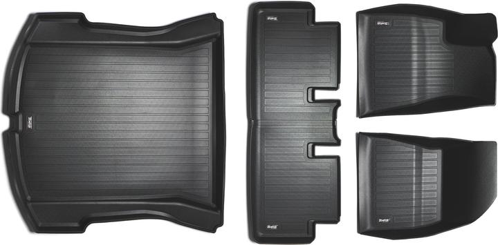 Image du produit 2befair Kit complet de tapis tous temps pour la Tesla Model 3 (1 jeu de 5 tapis de sol)