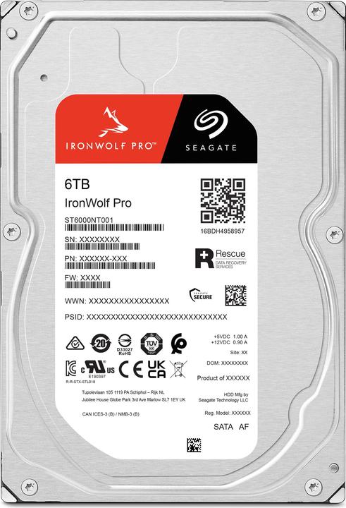 Produktbild Seagate IronWolf Pro High WRL (6 TB, 3.5", CMR)