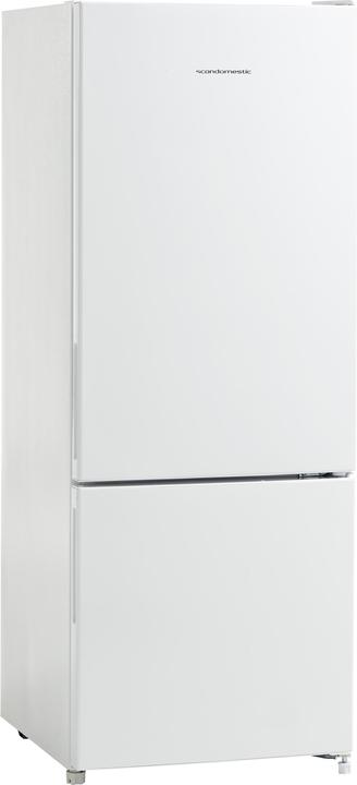 Actual product image Scandomestic SKF 231 W - Fridge-freezer combination - Width: 54 cm - Depth: 55 cm - Height: 144 cm - 205 (Stand-alone, 205 l)