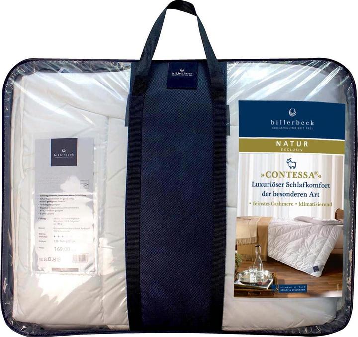 Actual product image Billerbeck Cashmere blanket Contessa Uno medium, filling: 100% cashmere (1100 g, 135x200 cm)