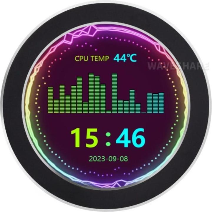 Produktbild WaveShare 2.8inch USB-Monitor B mit IPS-Panel 480x480
