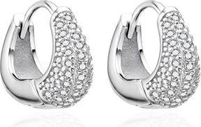 Actual product image Agato - Sparkling silver earrings with zircons AGT-E158KW