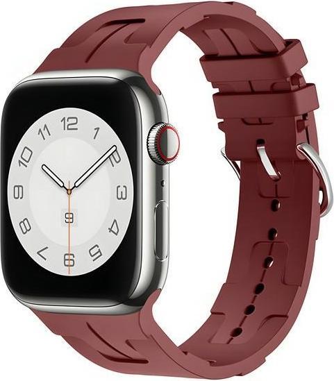 Beline pasek Apple Watch Silicone Ultra 42/44/45/49mm bordowy /maroon box (Plastic, Silicone)