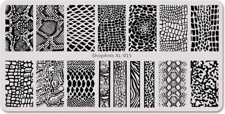 Actual product image JTI Tray for nail stamping - animal pattern (Multicoloured)