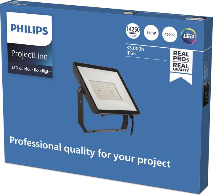 Image du produit Philips ProjectLine 8719514954571 Projecteur à LED 150 W blanc naturel (14250 lm, IP65)
