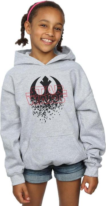 Immagine prodotto Star Wars The Last Jedi Shattered Emblem Felpa con Cappuccio Ragazze (140, 146)