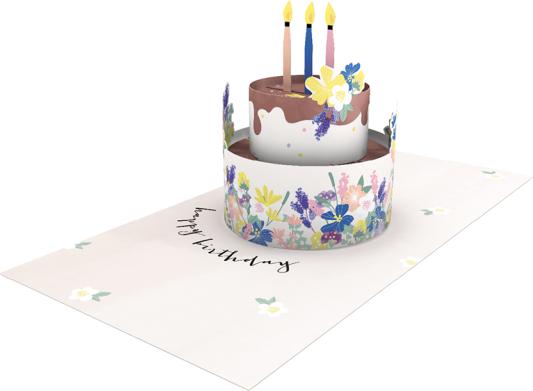 Image du produit Carte pop-up - Gâteau Joyeux Anniversaire (1 pcs)