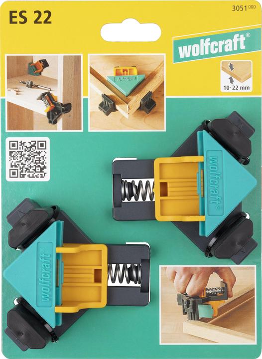 Actual product image wolfcraft wolfcraft 2 ES 22 - Eckenspanner (22 mm)