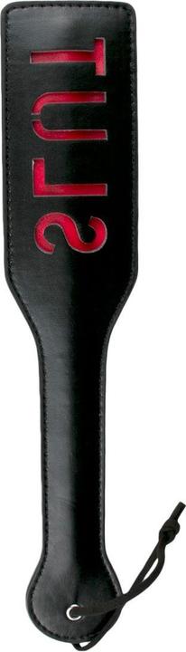 Fetish Collection Zwarte leren paddle Slut
