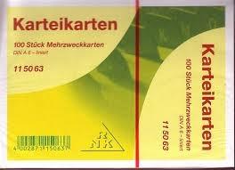 Produktbild Rnk Karteikarten liniert A6 (A6, 205 g/m², 100 x)