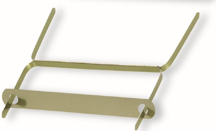 Produktbild Elba Doppelheftzunge aus Metall, messingfarben lackiert (B)5 x (T)160 x (H)1 mm