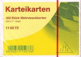 Produktbild Rnk Karteikarten liniert A7 (A7, 205 g/m², 100 x)