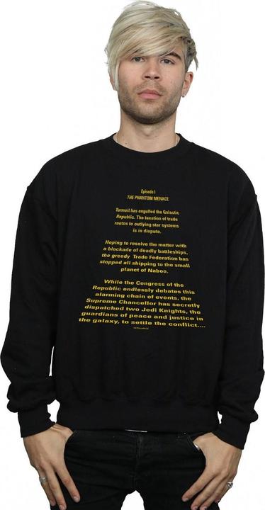 Produktbild Star Wars The Phantom Menace Opening Crawl Sweatshirt (XL)