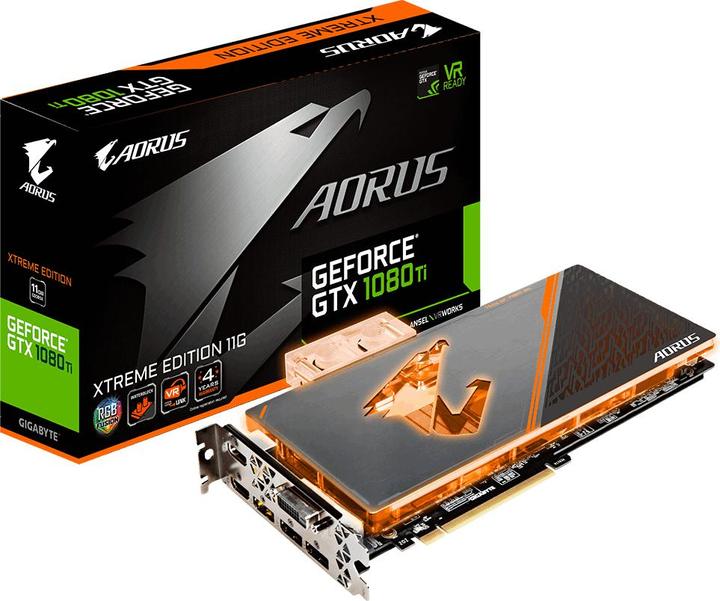 Image du produit Gigabyte GeForce GTX 1080 Ti Waterforce WB Xtreme Aorus (11 Go)