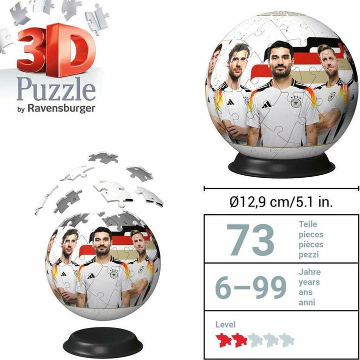 Produktbild Ravensburger Puzzle-Ball Nationalmannschaft DFB 2024 (72 Teile)