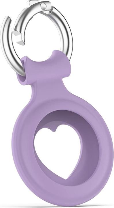 Produktbild Screenguard Apple Airtag Liquid Silikon Heart Case mit Anhänger