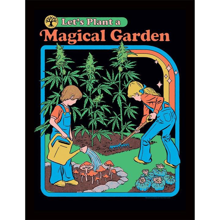 Image du produit Steven Rhodes - Poster encadré LET'S PLANT A MAGICAL GARDEN (40 x 30 cm)