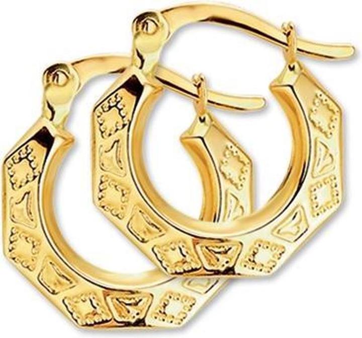 Marie Celeste Ohrringe gelegt - 14,5 mm - Gold (Gelbgold)