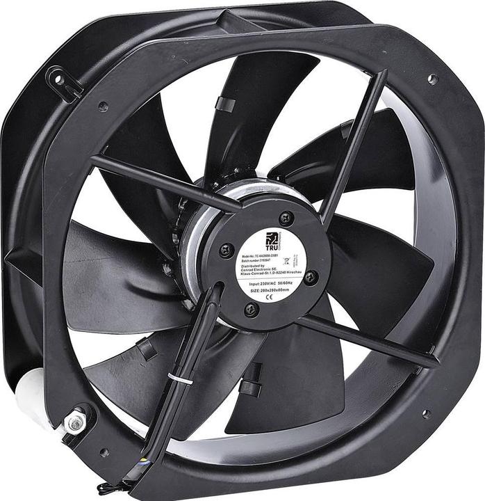 Actual product image Tru Components TC-NA28080-230B1 Axiallüfter 230 V/AC 2570 m³/h (L x B x H) 280 x (280 mm)