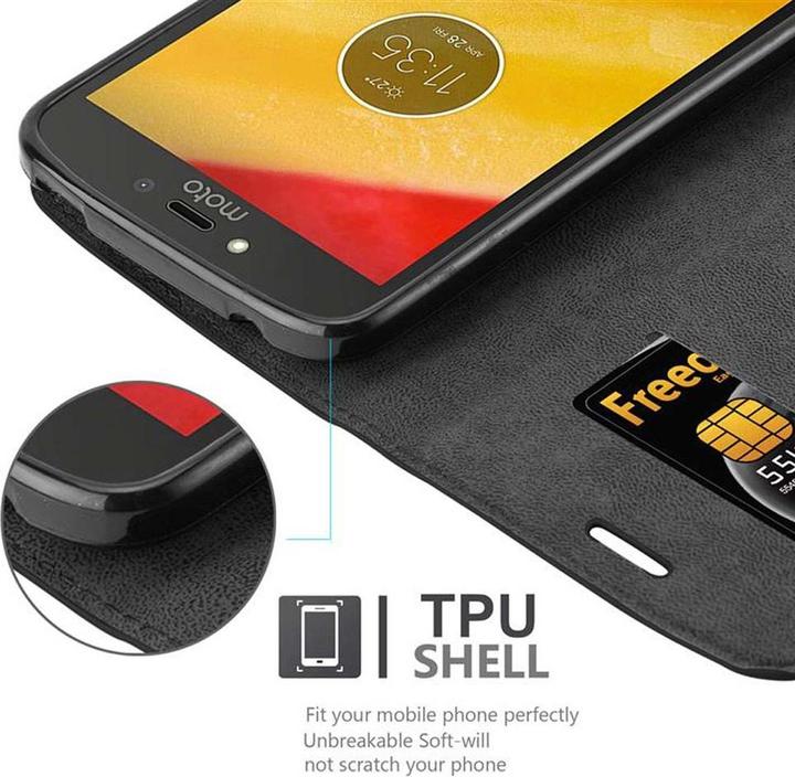 Productafbeelding Cadorabo Boek Onzichtbare Magneethoes (Motorola Moto C Plus)
