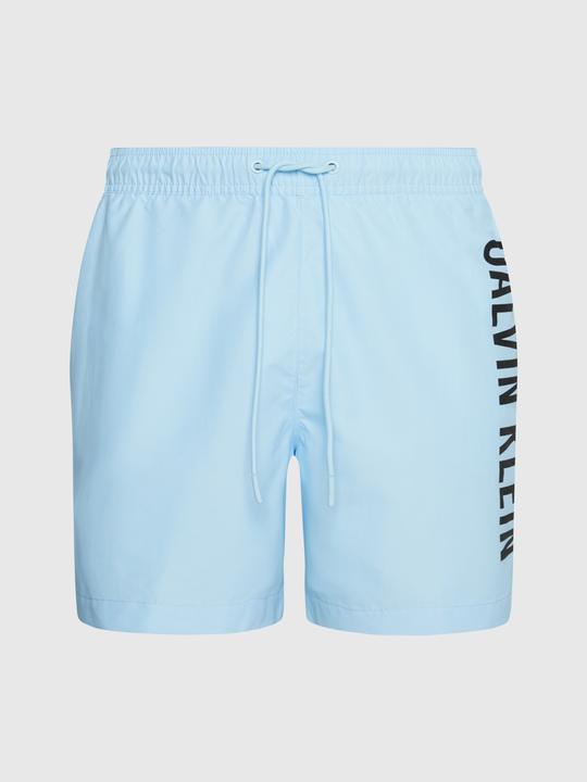 Produktbild Calvin Klein Medium Drawstring Heren Zwembroek - Powder Aqua - Maat L (L)