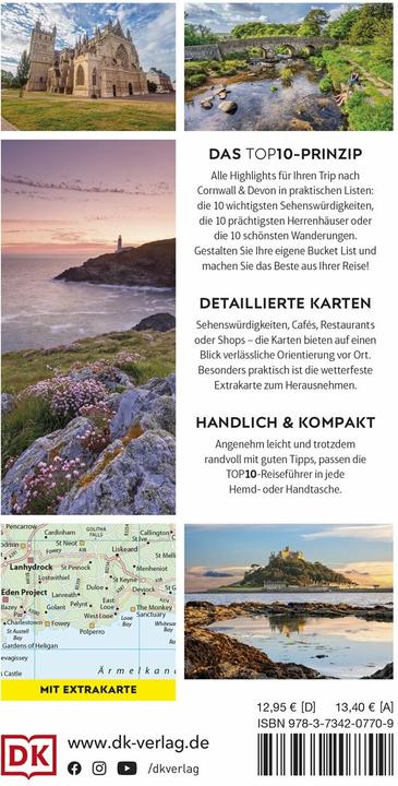 Produktbild TOP10 Reiseführer Cornwall & Devon (Deutsch, DK Verlag Reise, 2024)