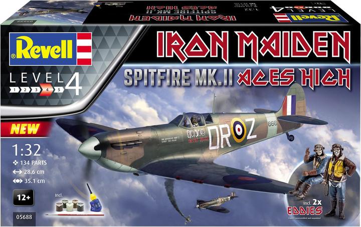 Actual product image Revell Gift Set Spitfire Mk.V Iron Maiden
