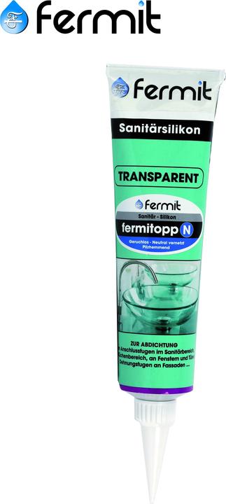 Image du produit Fermit Fermitopp silicone neutre polymérisé N tube 100 ml tranparent (0.12 kg, Transparent, 100 ml)