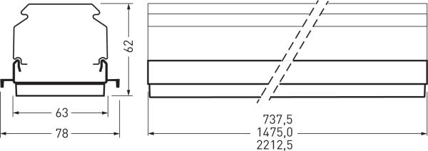 Actual product image Trilux 7651Fi LW 80-840 ETDD L150 01Light strip luminaire 8400lm 9002017279 (8400 lm)