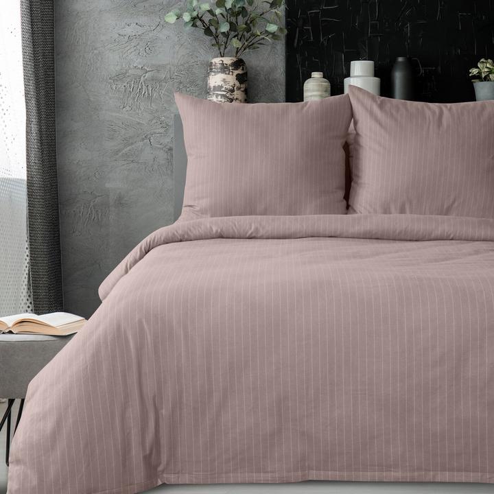 Produktbild Eurofirany Bettwäsche 220x200 cm Flanell Baumwolle Farbe Dunkelrosa Esprit (Duvetbezug, 220 x 200 cm)